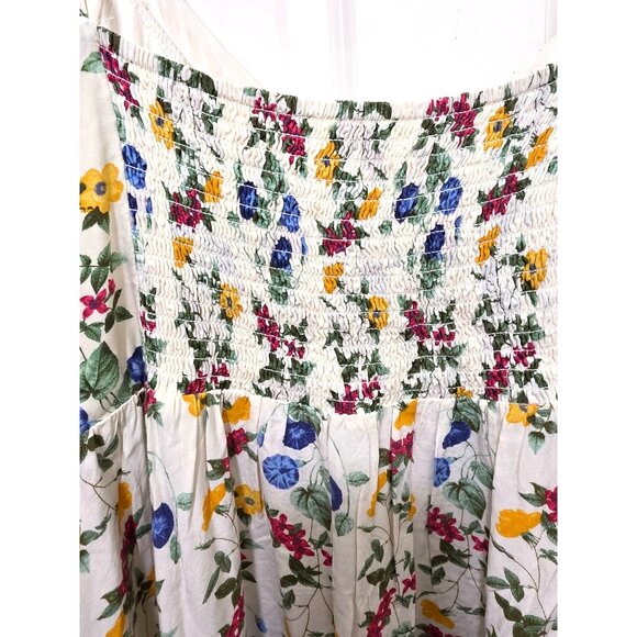 Old Navy Floral Print Sleeveless Midi Dress With Adjustable Straps & Smocked Bac - Picture 4 of 12